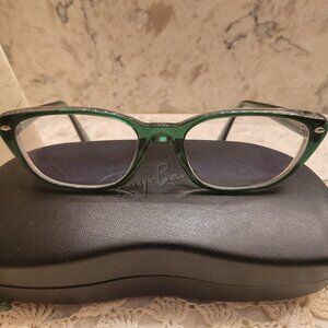 RAY BAN RAYBAN CAT EYE RB 5242 516 EYEGLASSES FRAMES Y2K CLEAR GREEN 53-18-140